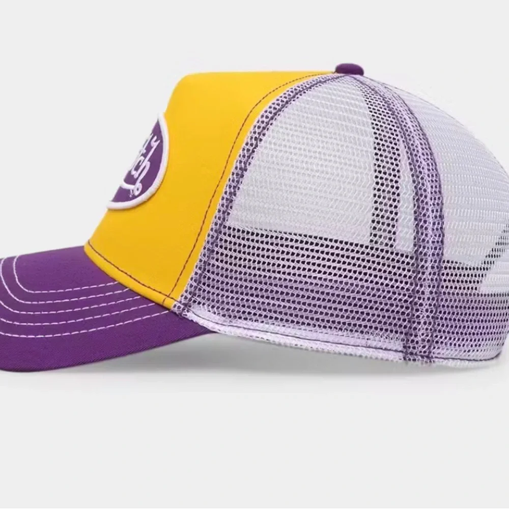 🧢 NEW Von Dutch‎ Yellow & Purple Trucker Hat – Iconic Y2K Style 💜💛